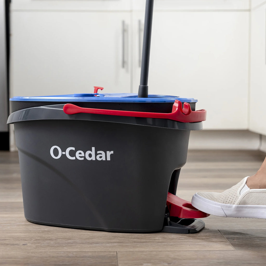O-Cedar RinseClean™ Clean Water Spin Mop and Bucket System | Clean with Clean Water | Removes 99% of Bacteria
